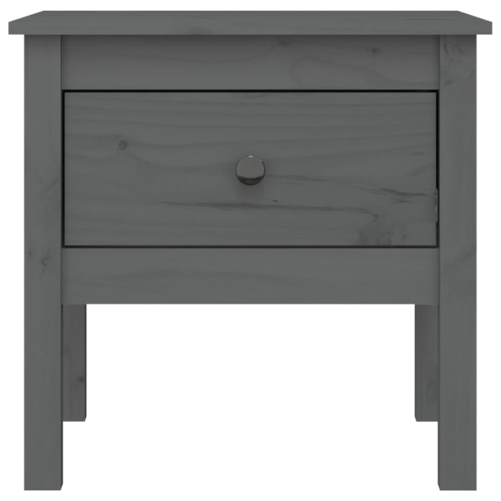 Table d'appoint Gris 50x50x49 cm Bois massif de pin - XIOS