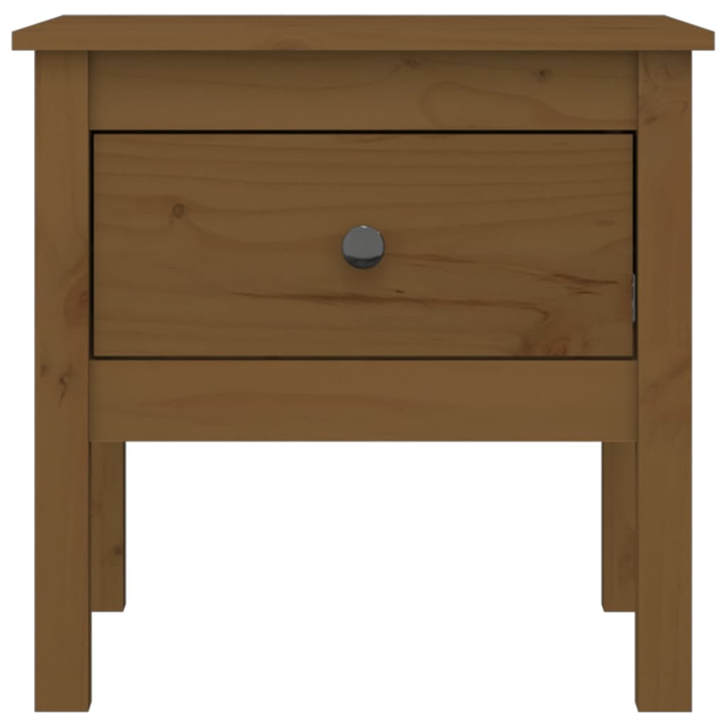 Table d'appoint Marron miel 50x50x49 cm Bois massif de pin - XIOS