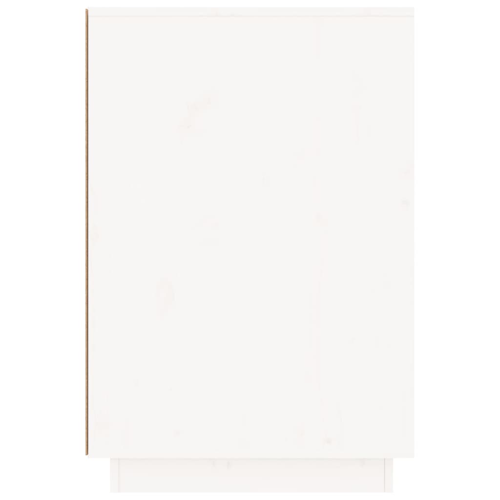 Bureau blanc 140x50x75 cm bois massif de pin Bureaux vidaXL   