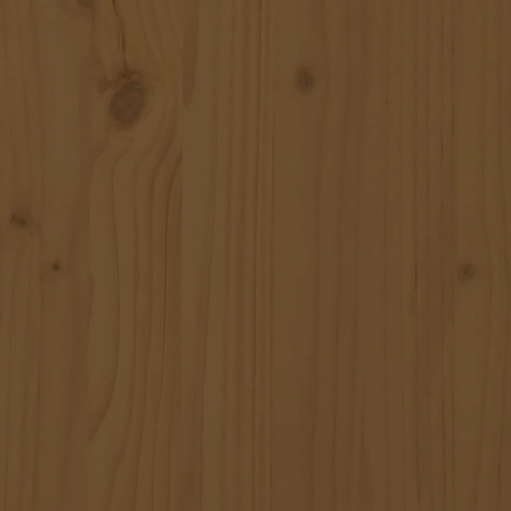 Meuble TV Marron miel 74x35x44 cm Bois de pin massif - XIOS