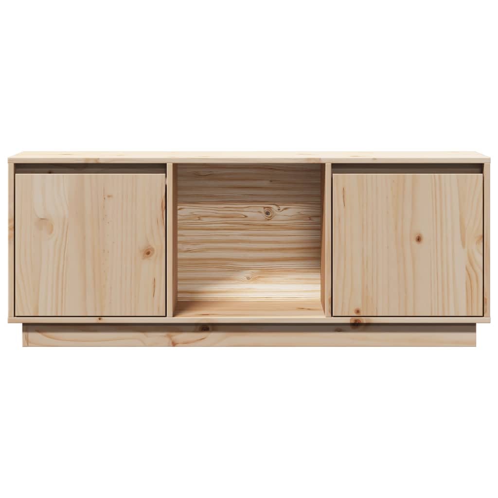 Meuble TV 110,5x35x44 cm Bois de pin massif - XIOS