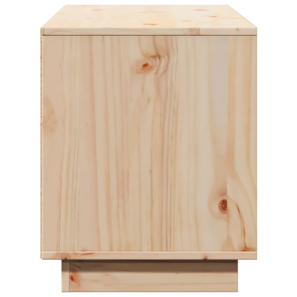 Meuble TV 110,5x35x44 cm Bois de pin massif - XIOS