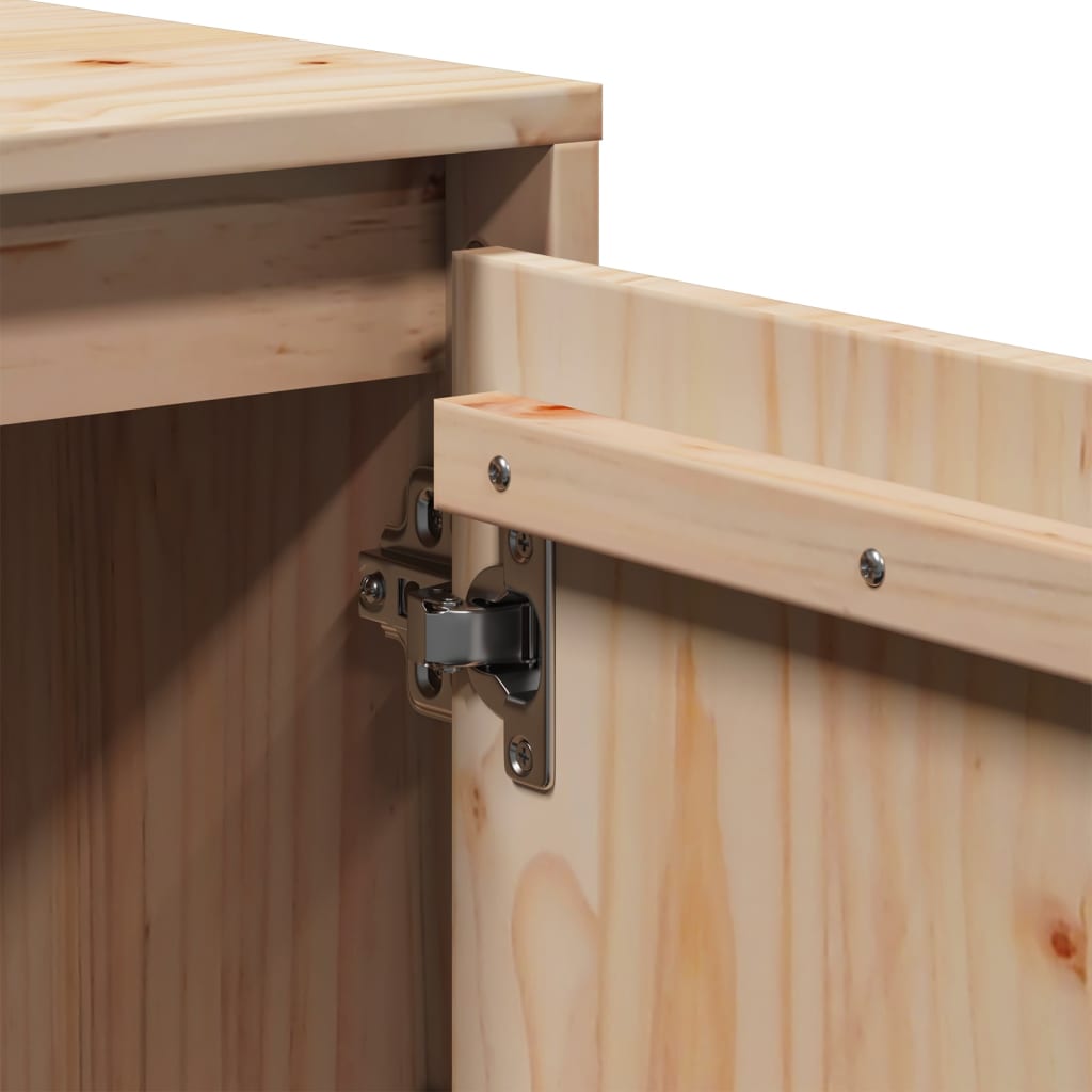 Meuble TV 110,5x35x44 cm Bois de pin massif - XIOS