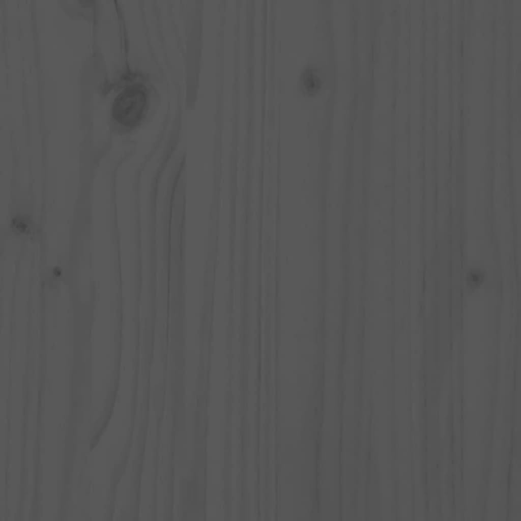 Meuble TV Gris 110,5x35x44 cm Bois de pin massif - XIOS