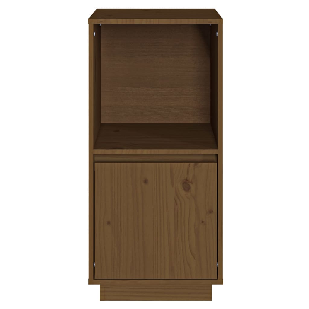 Buffet marron miel 38x35x80 cm bois massif de pin - XIOS