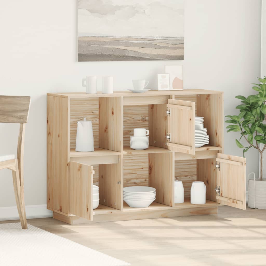 Buffet 110,5x35x80 cm Bois massif de pin - XIOS