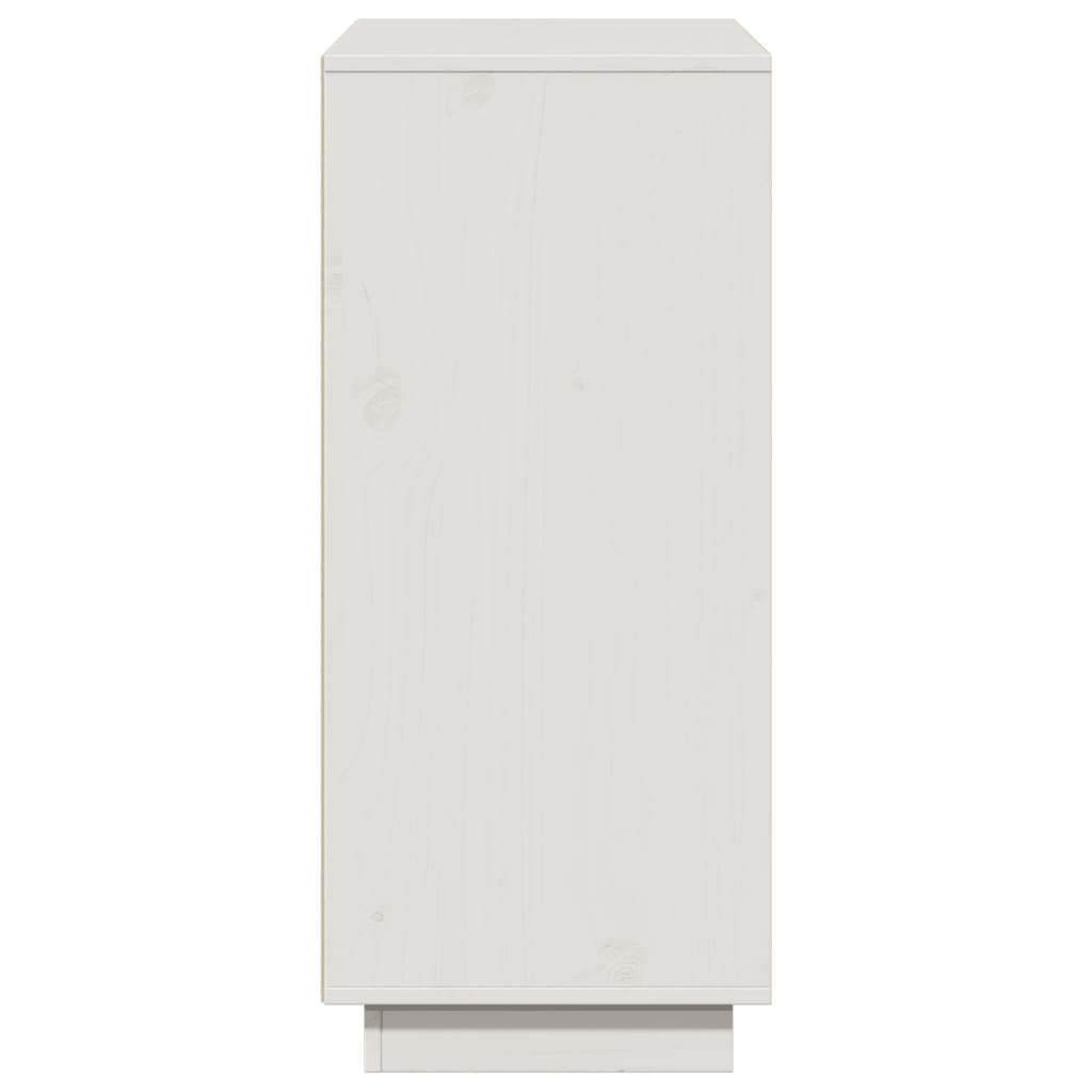 Buffet Blanc 110,5x35x80 cm Bois massif de pin - XIOS