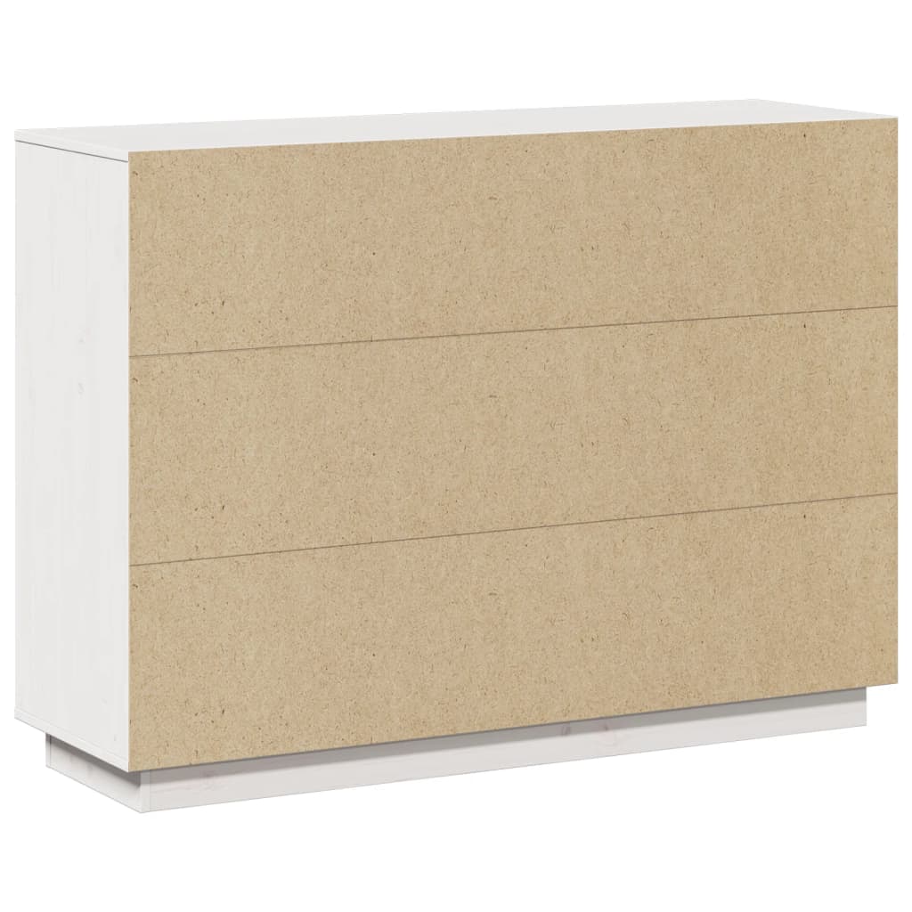 Buffet Blanc 110,5x35x80 cm Bois massif de pin - XIOS