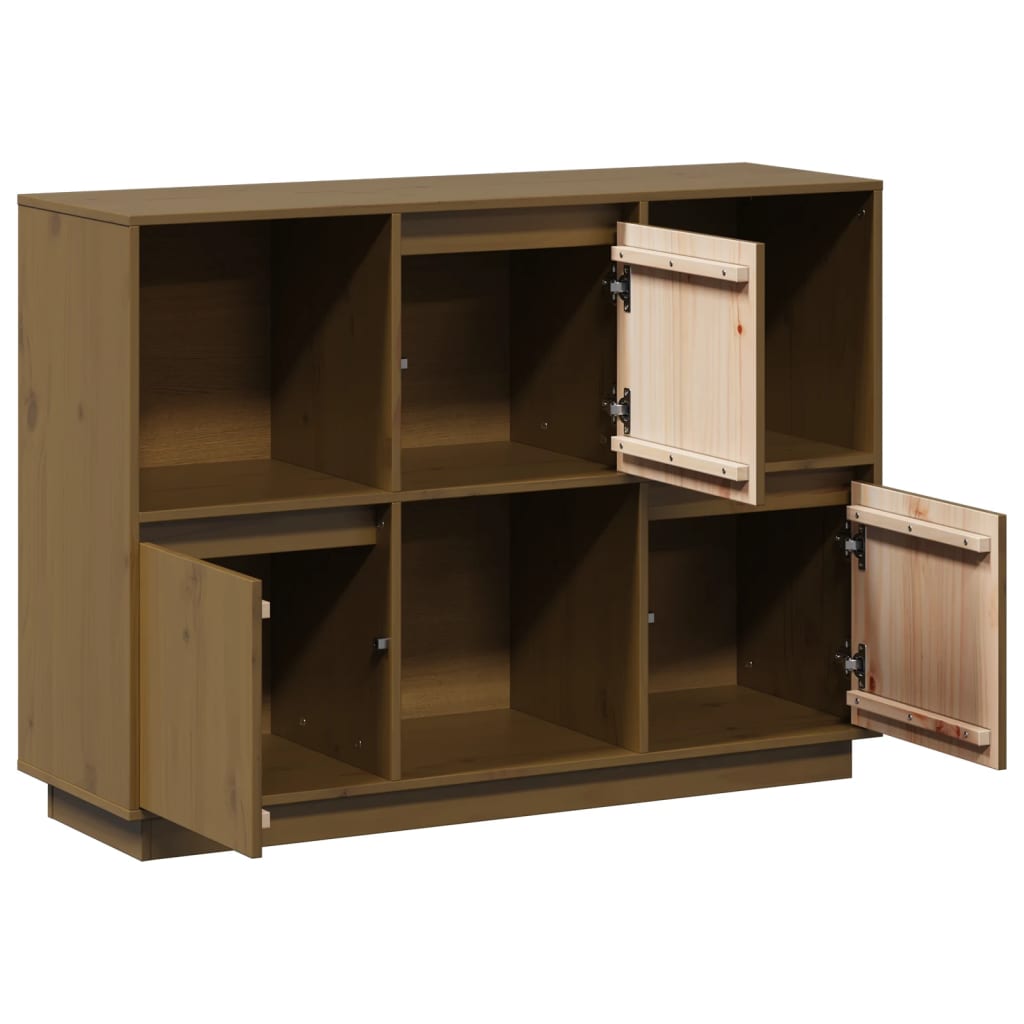 Buffet Marron miel 110,5x35x80 cm Bois massif de pin - XIOS