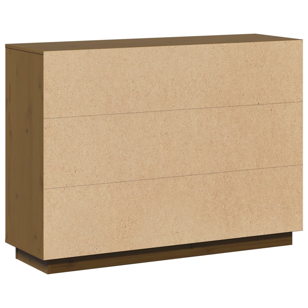 Buffet Marron miel 110,5x35x80 cm Bois massif de pin - XIOS