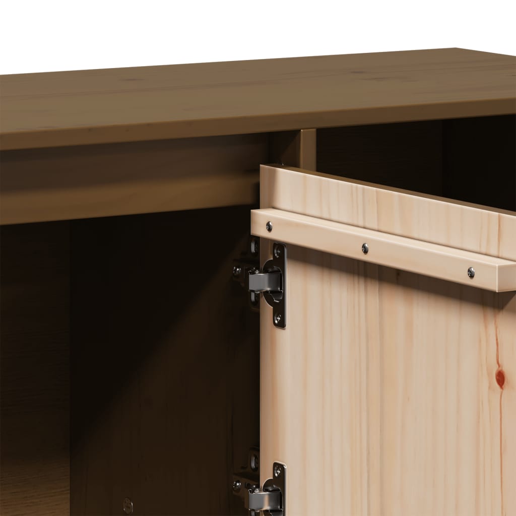 Buffet Marron miel 110,5x35x80 cm Bois massif de pin - XIOS