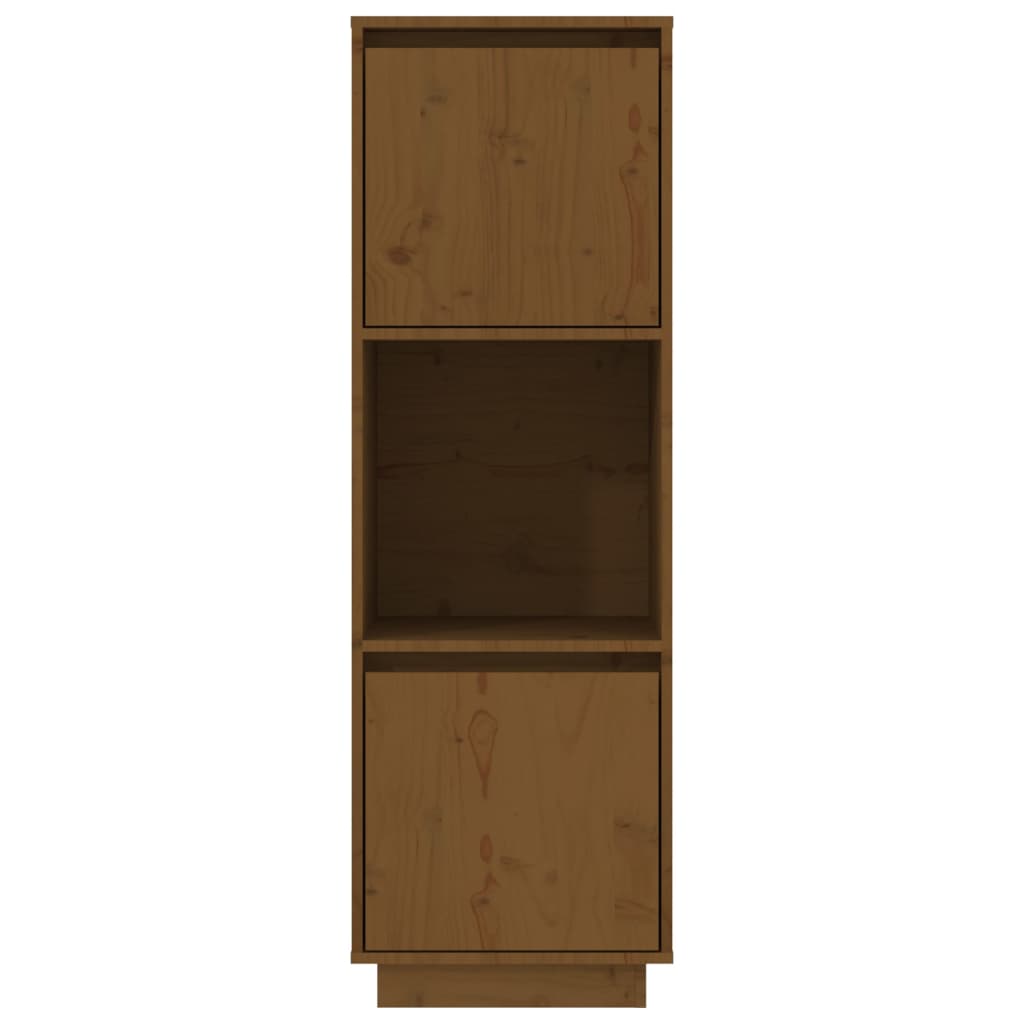Buffet haut Marron miel 38x35x117 cm Bois massif de pin - XIOS