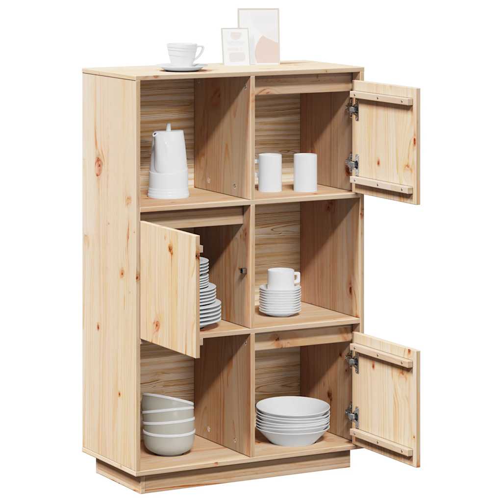 Buffet haut 74x35x117 cm Bois massif de pin - XIOS