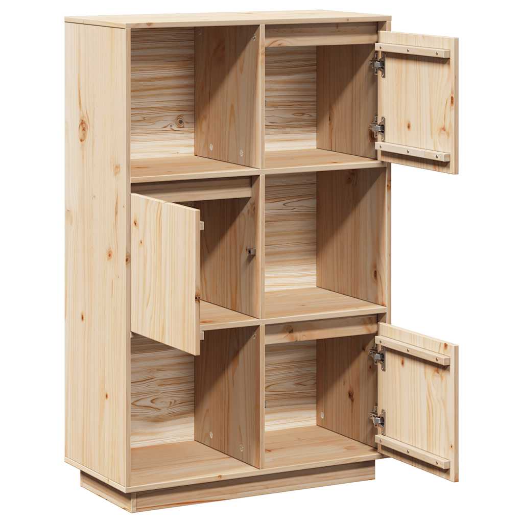 Buffet haut 74x35x117 cm Bois massif de pin - XIOS