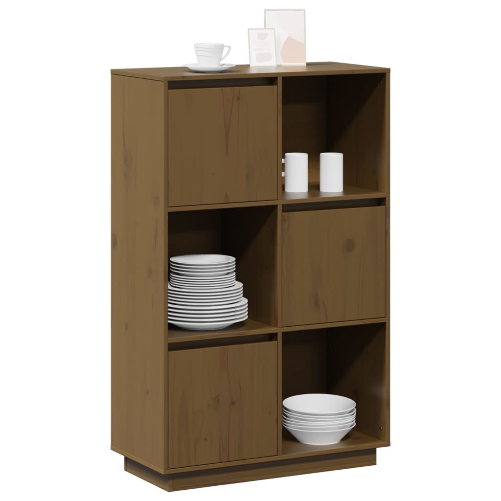 Buffet Marron miel 74x35x117 cm Bois massif de pin - XIOS