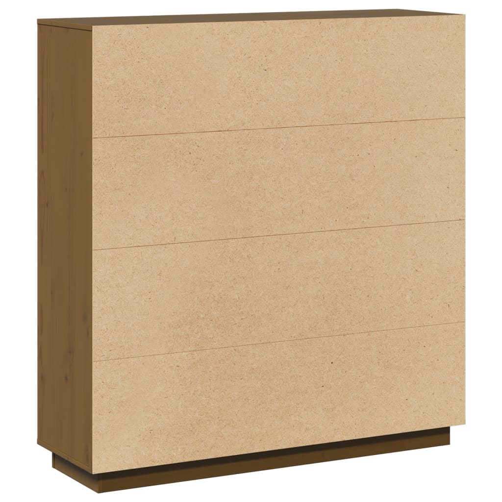 Buffet Marron miel 110,5x35x117 cm Bois massif de pin - XIOS