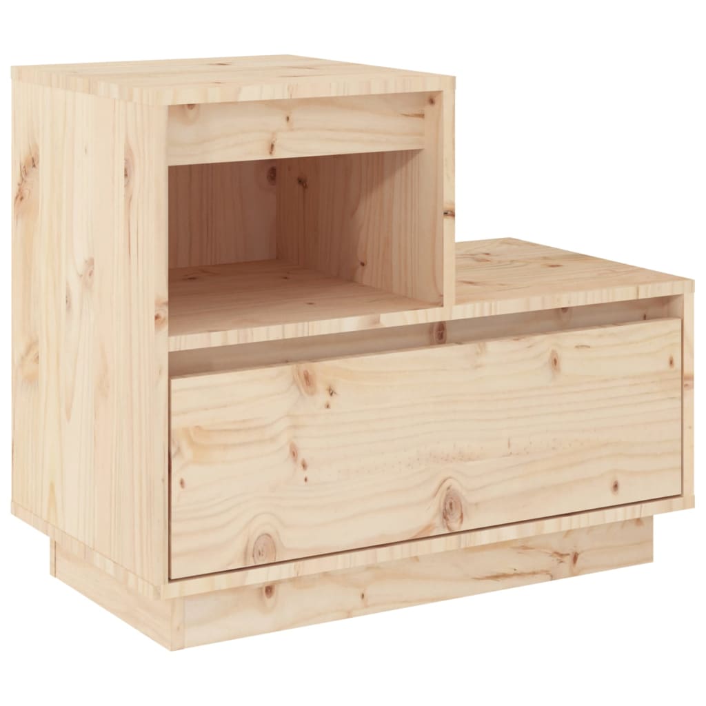 Tables de chevet 2 pcs Gris 60x34x51 cm Bois de pin solide - XIOS