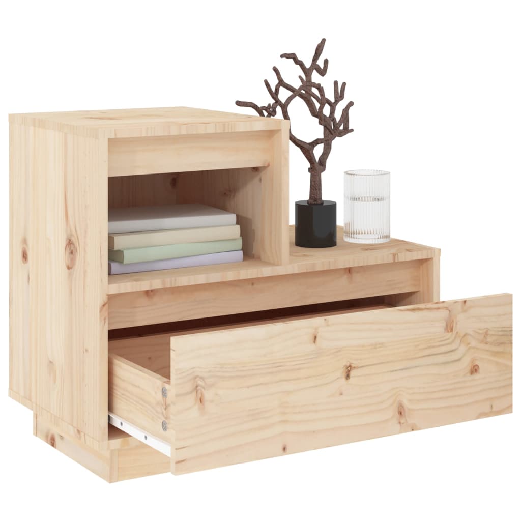Tables de chevet 2 pcs Gris 60x34x51 cm Bois de pin solide - XIOS