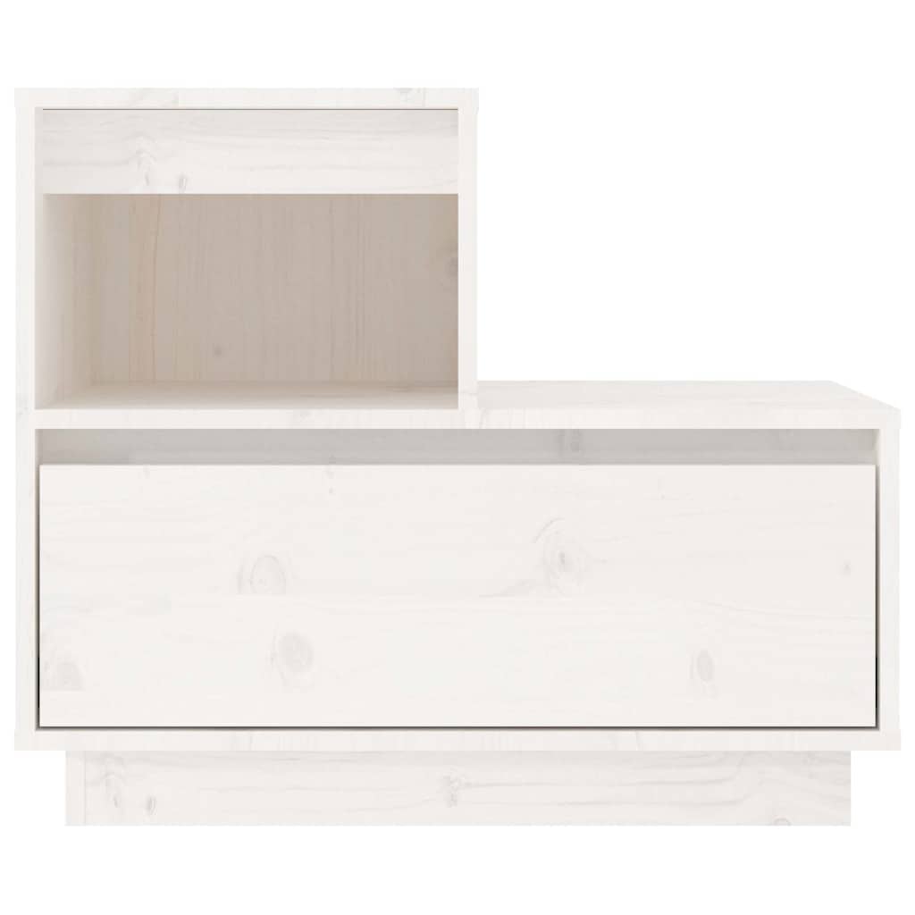 Tables de chevet 2 pcs Blanc 60x34x51 cm Bois de pin solide - XIOS