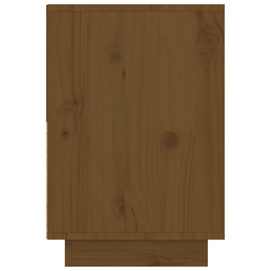Tables de chevet 2pcs Marron miel 60x34x51cm Bois de pin massif - XIOS