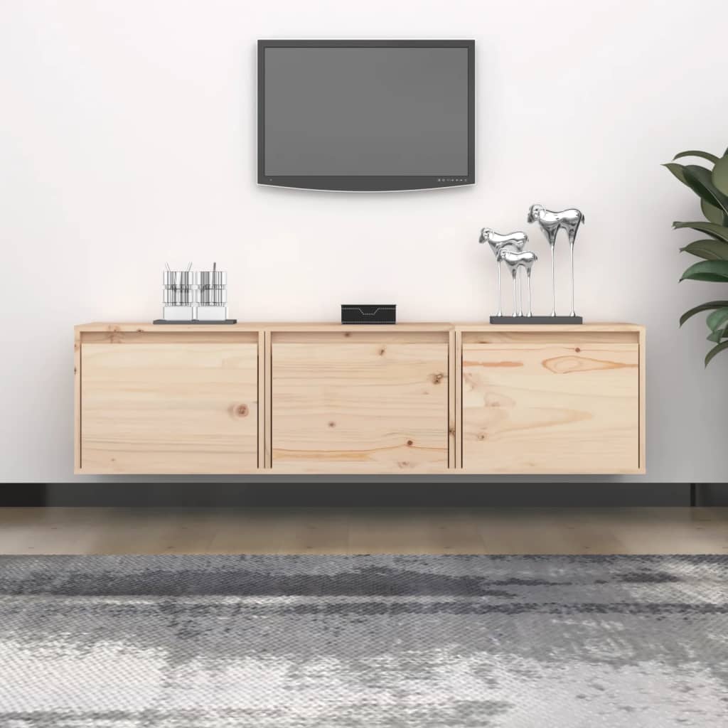Meubles TV 3 pcs Bois massif de pin - XIOS