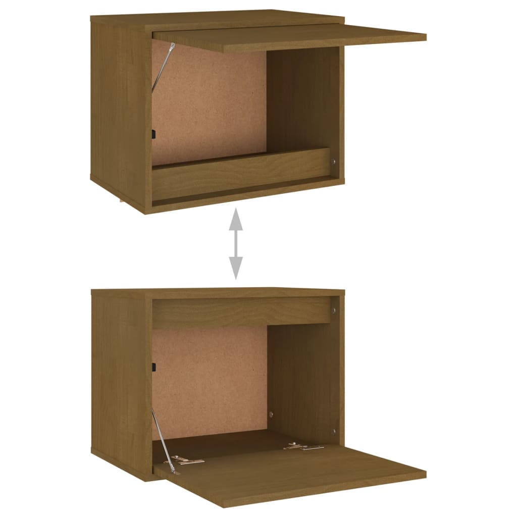 Meubles TV 3 pcs Marron miel Bois massif de pin - XIOS