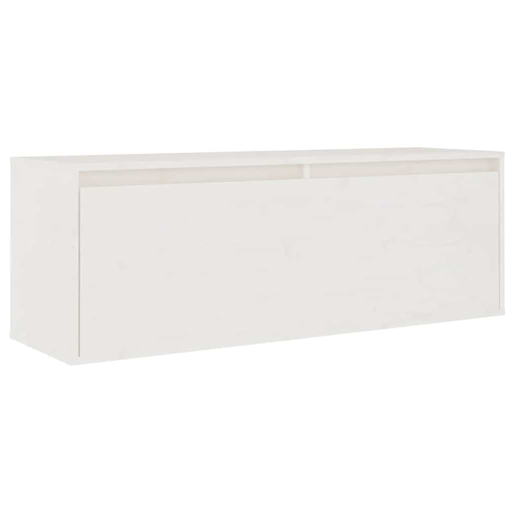 Ensemble de meubles TV 3 pcs blanc bois massif de pin - XIOS