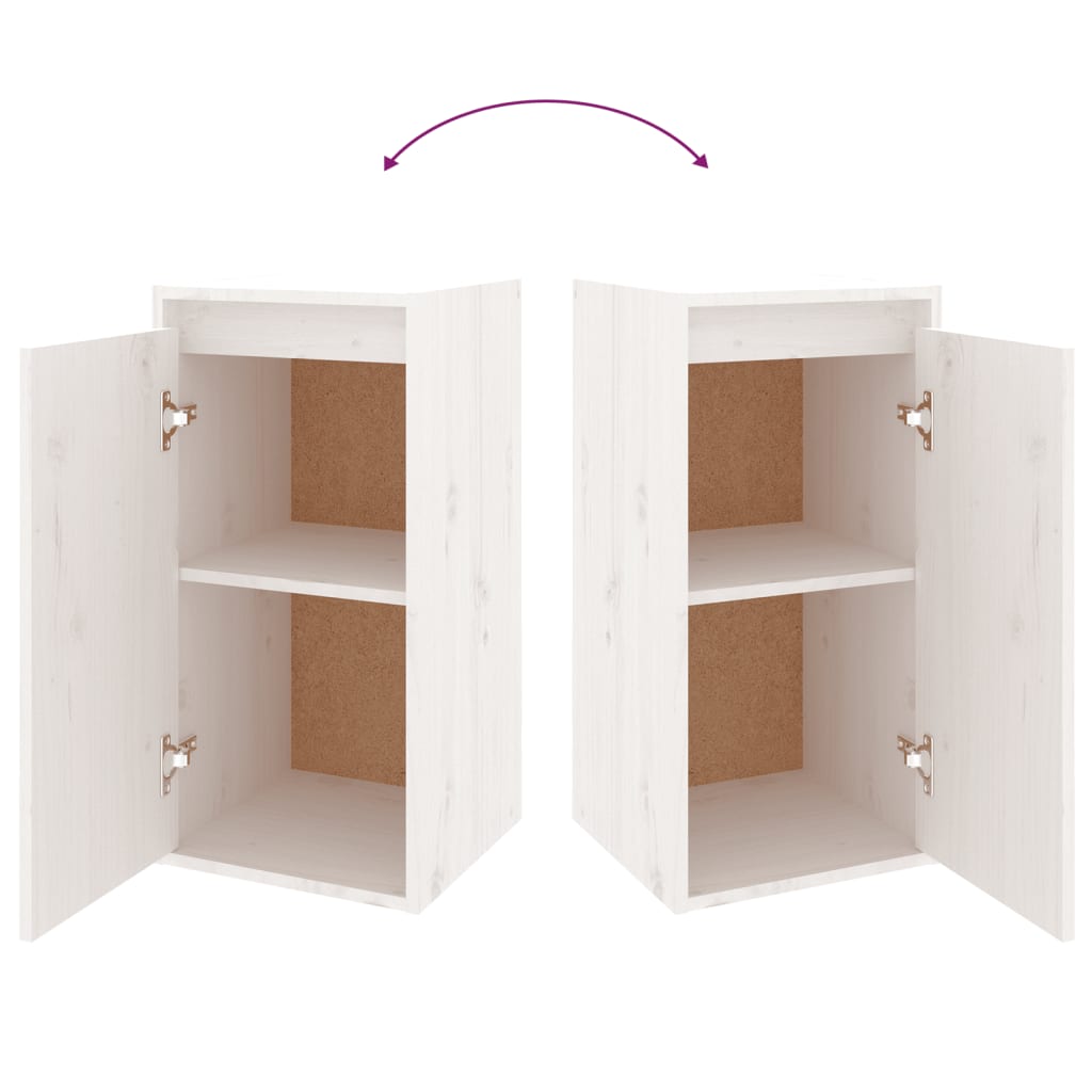Meubles TV 2 pcs Blanc Bois massif de pin - XIOS