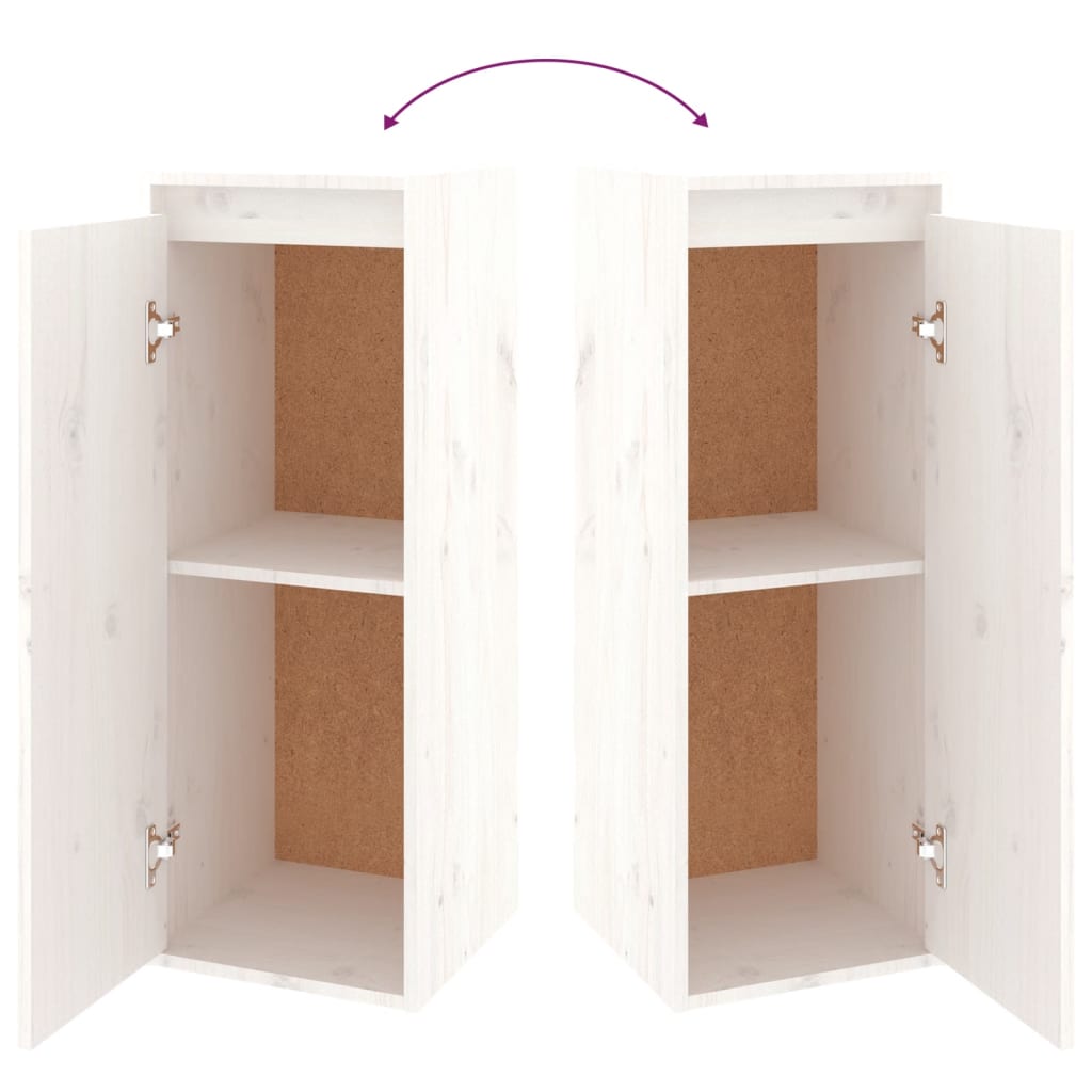 Meubles TV 2 pcs Blanc Bois massif de pin - XIOS