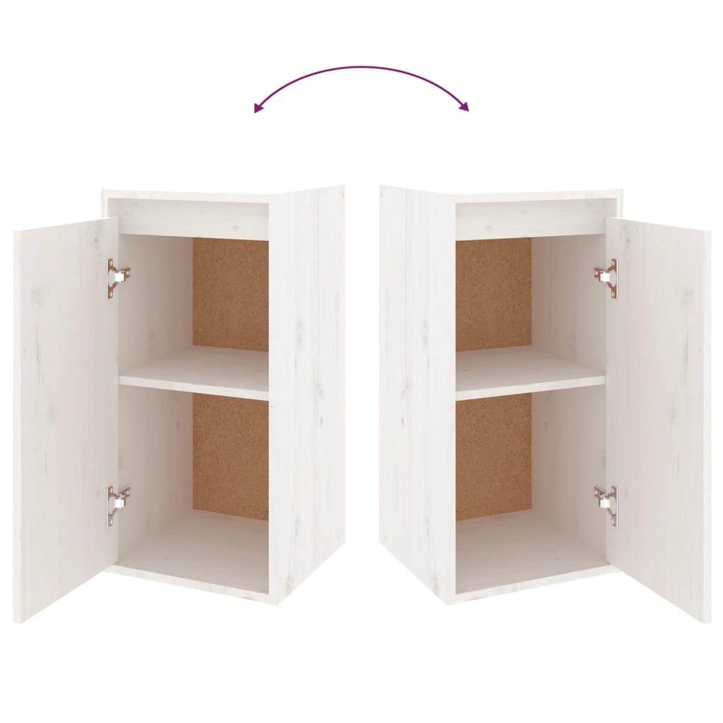 Meubles TV 3 pcs Blanc Bois massif de pin - XIOS