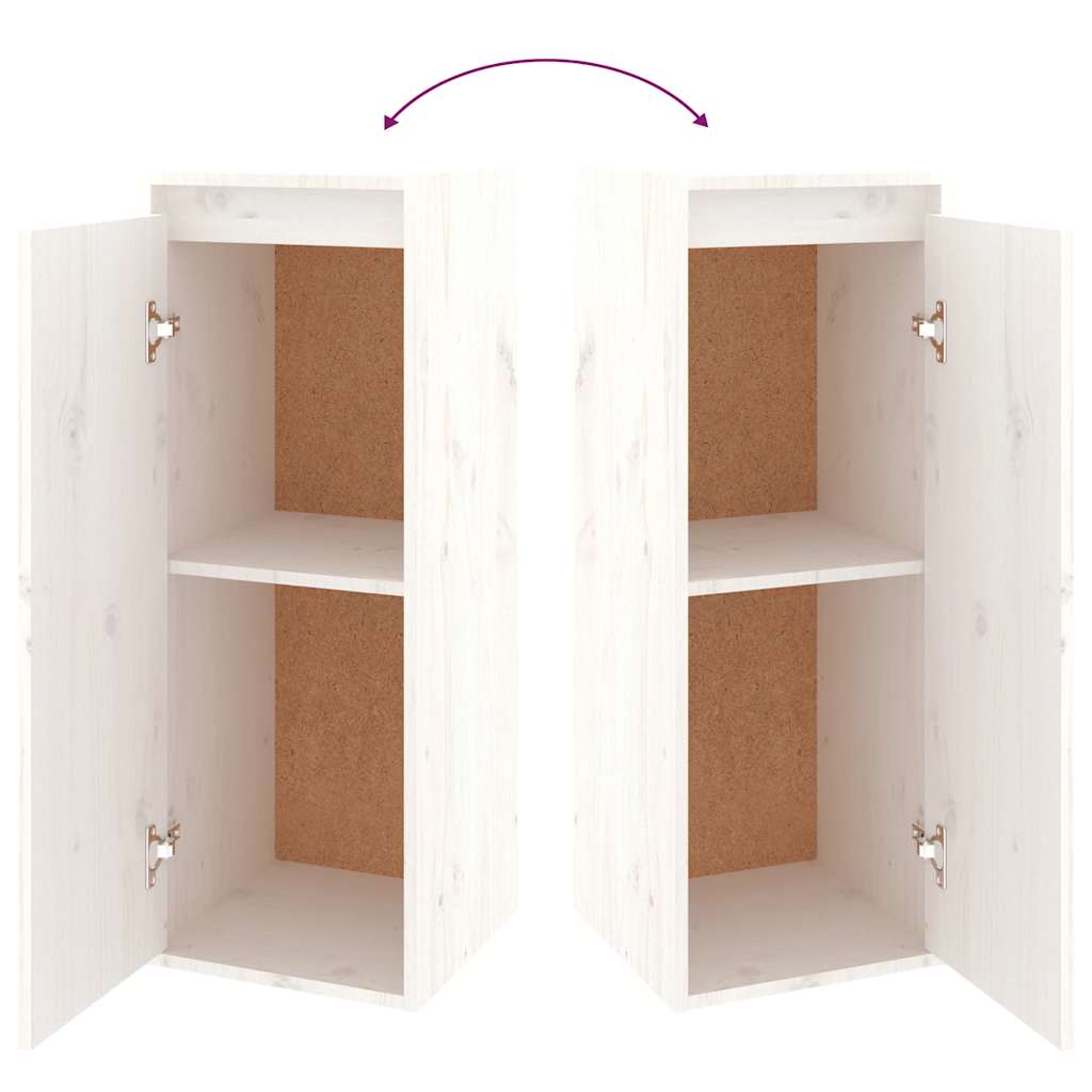 Meubles TV 6 pcs Blanc Bois massif de pin - XIOS