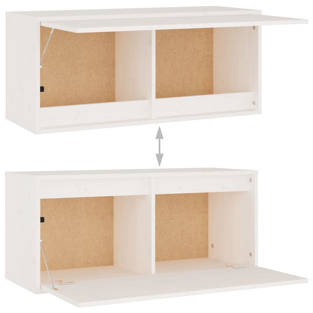 Meubles TV 6 pcs Blanc Bois massif de pin - XIOS