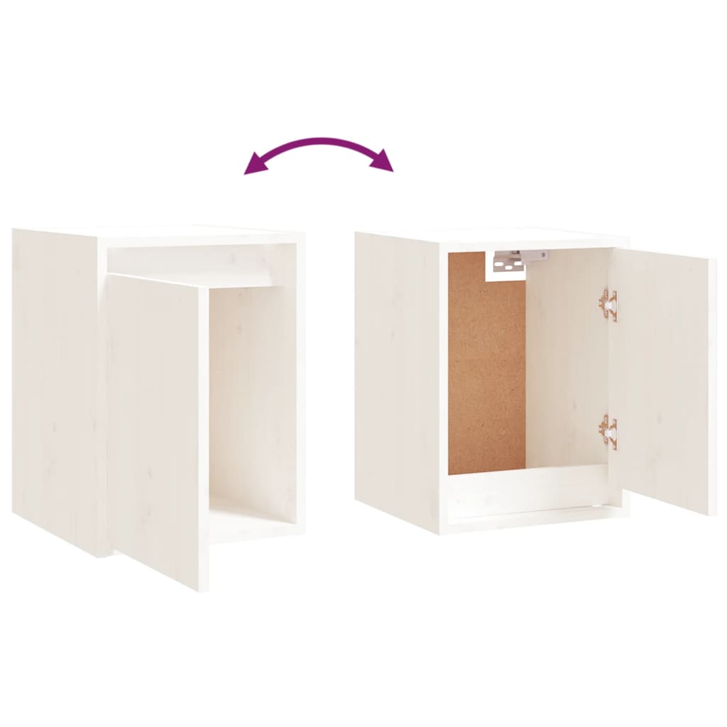 Meubles TV 6 pcs Blanc Bois massif de pin - XIOS