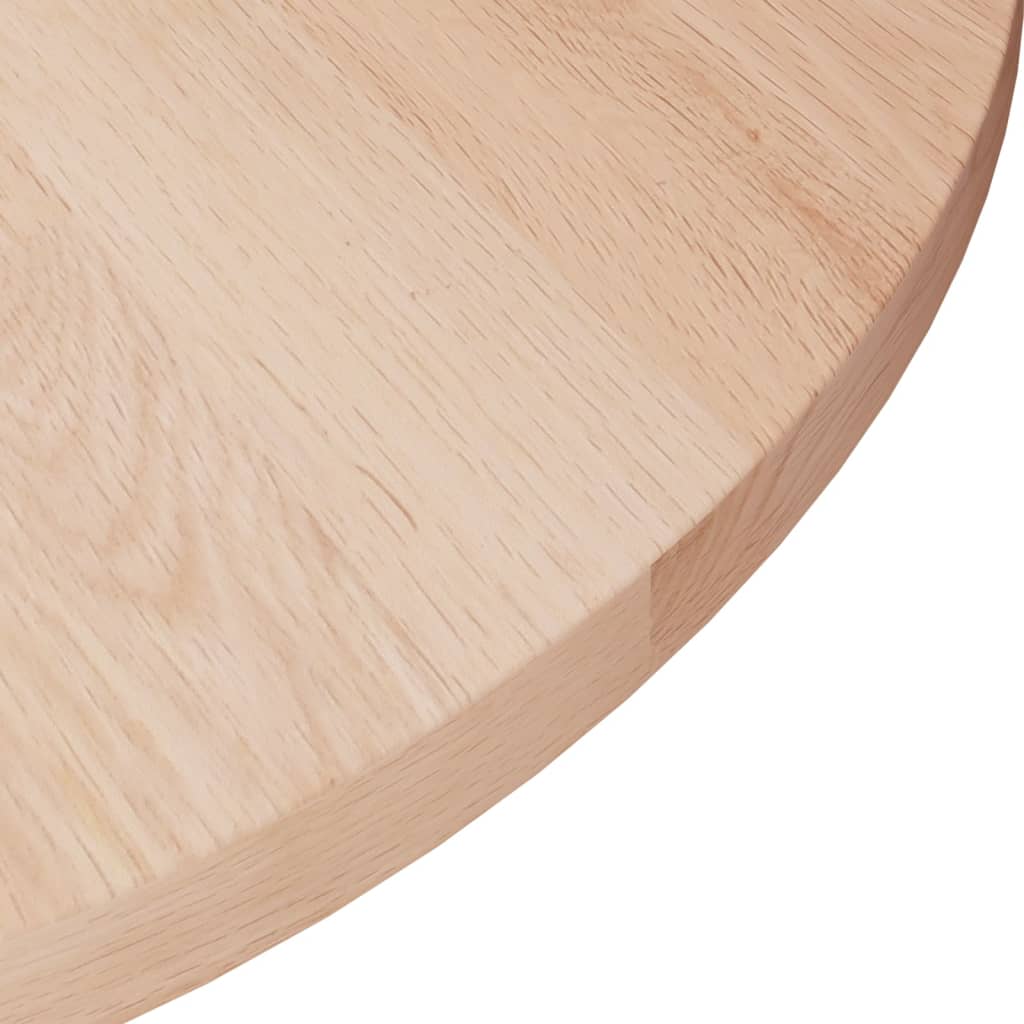 Dessus de table rond Ø30x1,5 cm Bois de chêne massif non traité Plateaux de table vidaXL