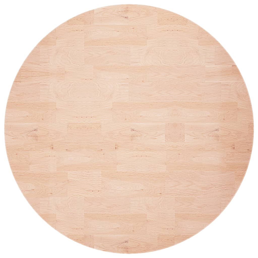 Dessus de table rond Ø80x1,5 cm Bois de chêne massif non traité - XIOS