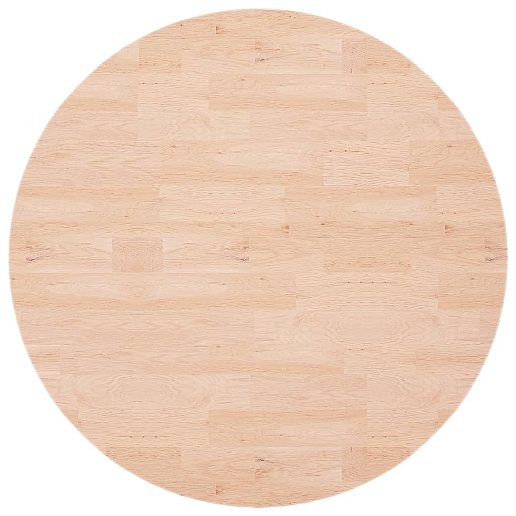 Dessus de table rond Ø90x1,5 cm Bois de chêne massif non traité - XIOS
