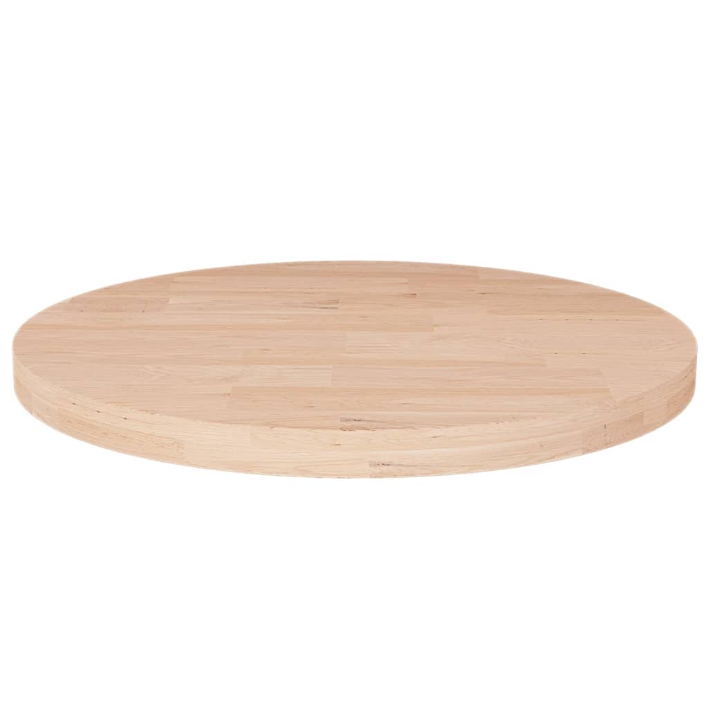 Dessus de table rond Ø30x2,5 cm Bois de chêne massif non traité