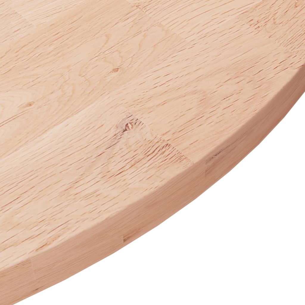 Dessus de table rond Ø80x2,5 cm Bois de chêne massif non traité - XIOS