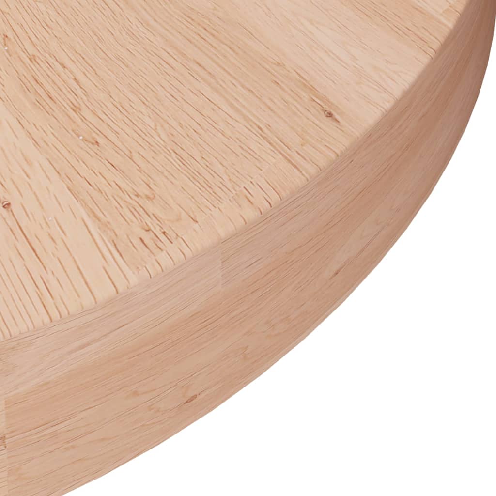 Dessus de table rond Ø40x4 cm Bois de chêne massif non traité Plateaux de table vidaXL