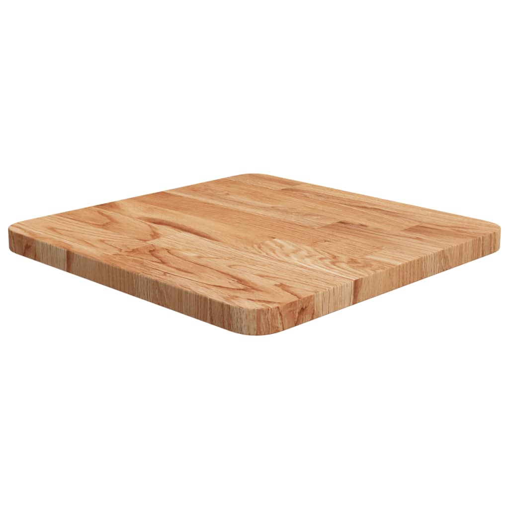 Dessus de table carré Marron clair40x40x2,5cm Bois chêne traité Plateaux de table vidaXL