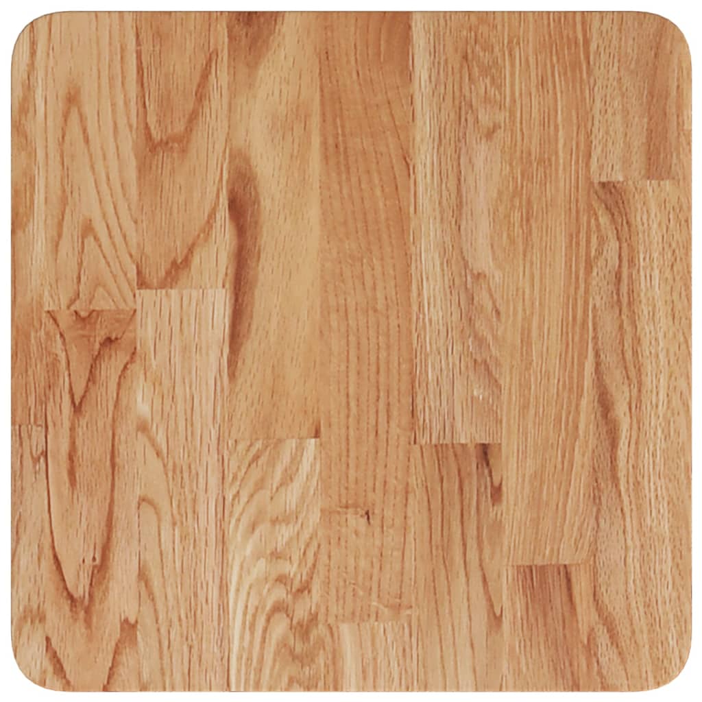 Dessus de table carré Marron clair40x40x2,5cm Bois chêne traité Plateaux de table vidaXL
