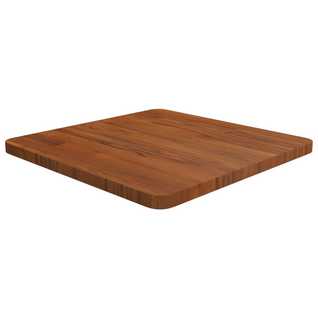 Dessus de table carré Marron foncé50x50x2,5cm Bois chêne traité - XIOS