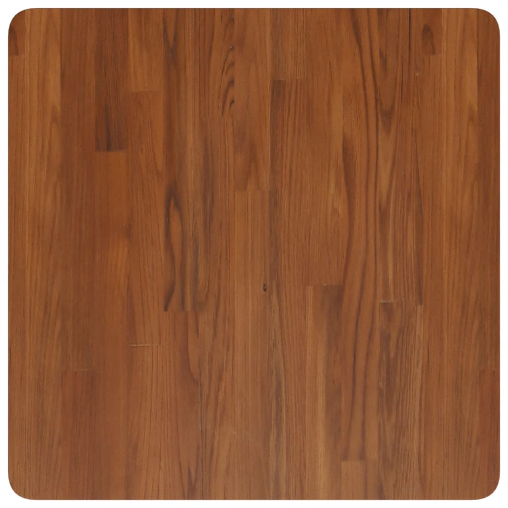 Dessus de table carré Marron foncé60x60x2,5cm Bois chêne traité Plateaux de table vidaXL