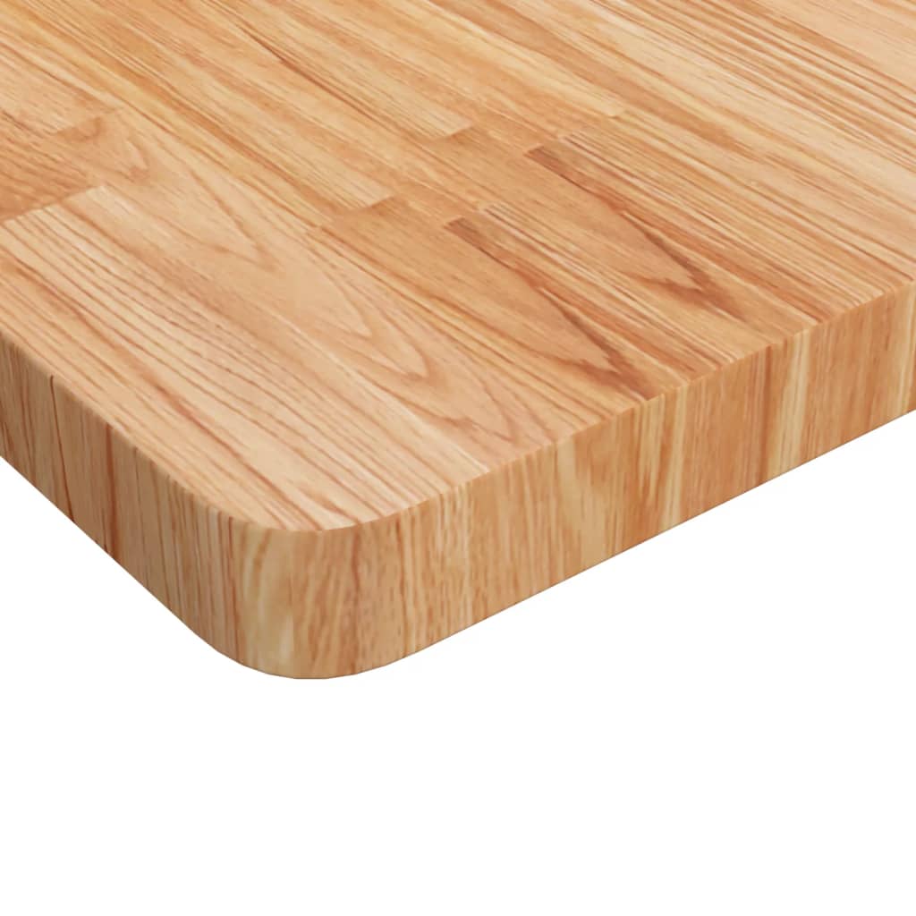 Dessus de table carré Marron clair 70x70x4cm Bois chêne traité Plateaux de table vidaXL