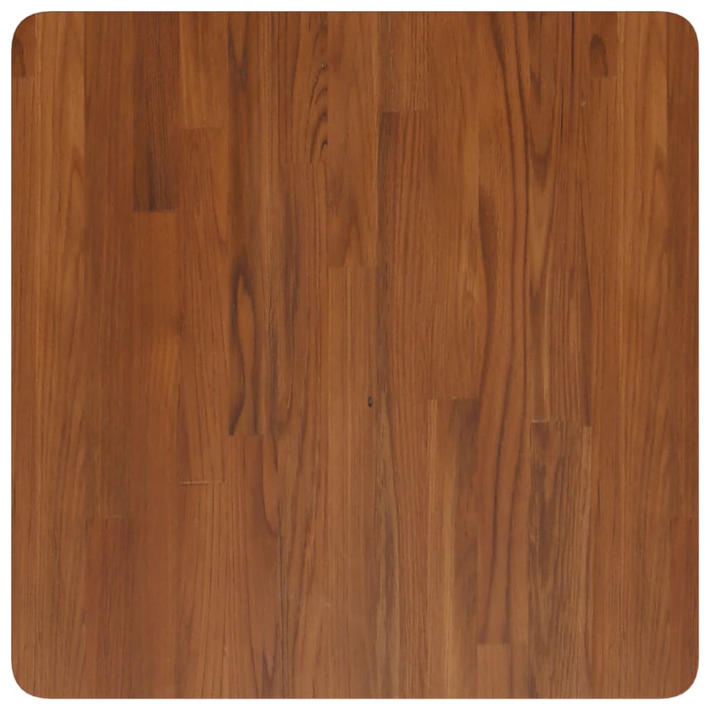 Dessus de table carré Marron foncé 60x60x4cm Bois chêne traité Plateaux de table vidaXL
