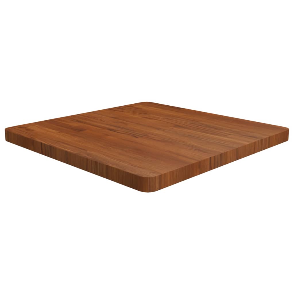 Dessus de table carré Marron foncé 70x70x4cm Bois chêne traité - XIOS