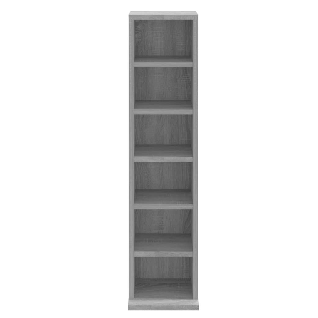 Armoire à CD Sonoma gris 21x20x88 cm Bois d'ingénierie - XIOS