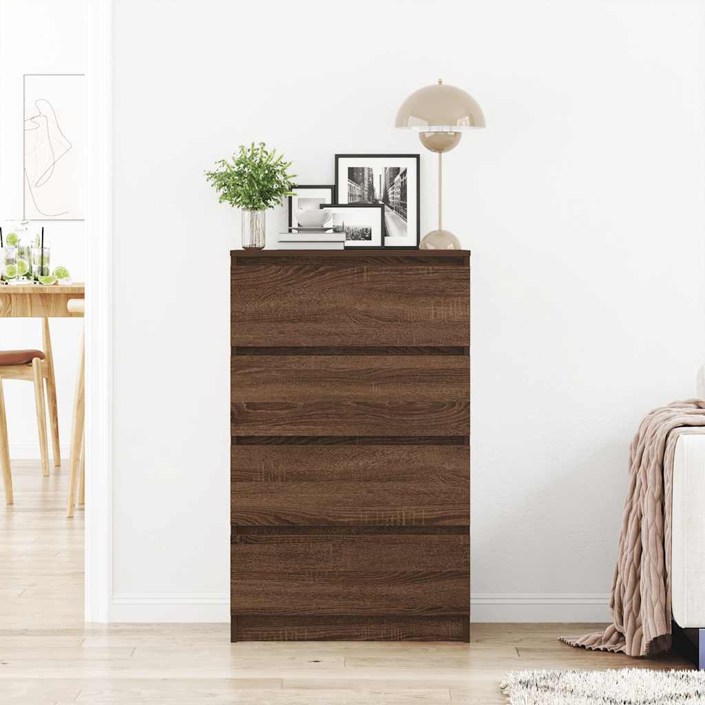 Buffet Chêne marron 60x35x98,5 cm Bois d'ingénierie - XIOS