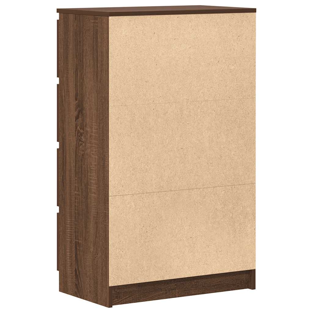 Buffet Chêne marron 60x35x98,5 cm Bois d'ingénierie - XIOS