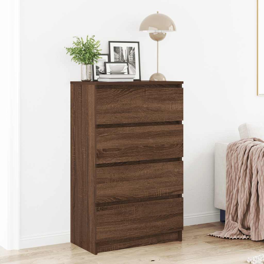 Buffet Chêne marron 60x35x98,5 cm Bois d'ingénierie - XIOS